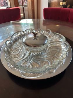 Lazy Susan Party Platter – 6‑Piece Snack Server