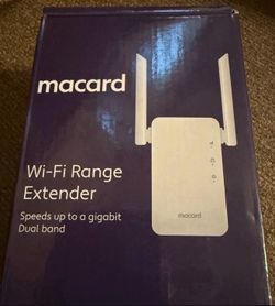 Macard RE-1200 White Wifi Signal Range Wireless Booster Dual Band Extender, wi-fi, extender,white