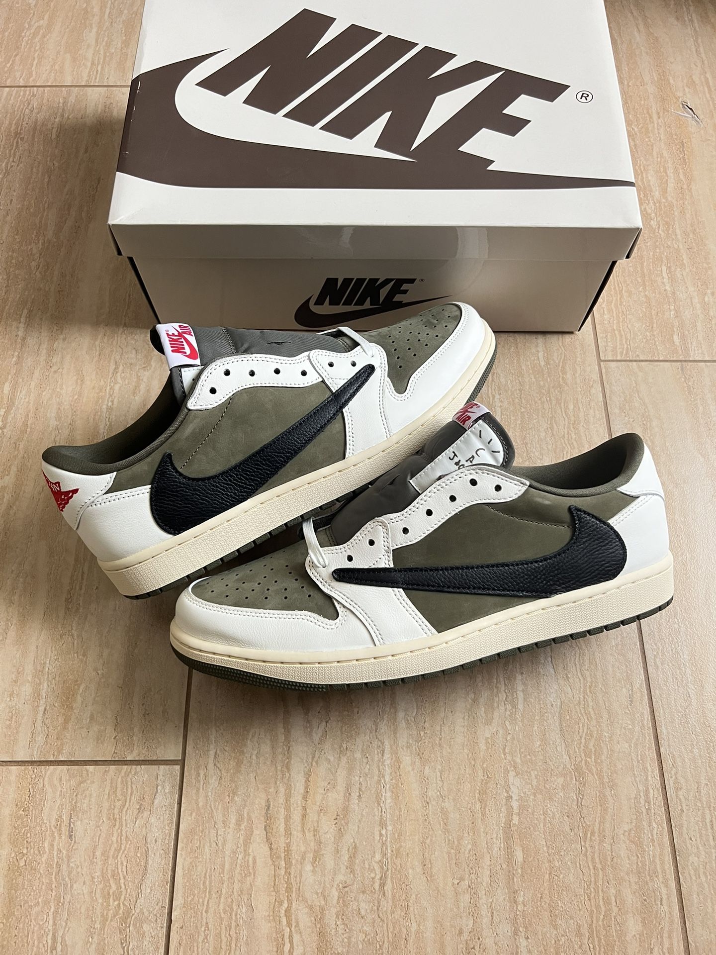 Jordan 1 Low OG SP Travis Scott Medium Olive Size 12