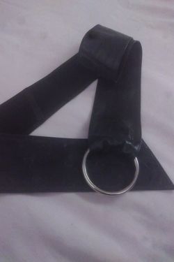 HOBO Intl. Black Leather Belt, Sz M/L (Like-New)