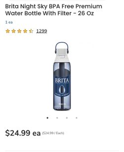 Brita BPA Free Premium Water Bottle with Filter- 26 oz