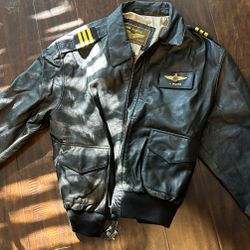 Pilot Leather Bomber Jacket