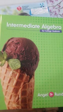 Intermediate Algebra- Angel 9e Runde- For college students