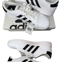 Adidas YOUTH Unisex Grand Court 2.0 White/Black Classic Style SIZE:6