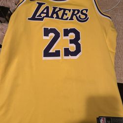 LeBron James Laker Jersey Fully Authentic 