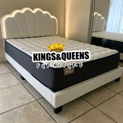 New Queen Bed Frame With Mattress 