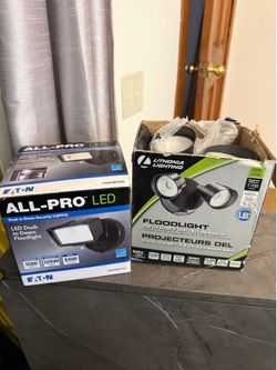 Two flood lights