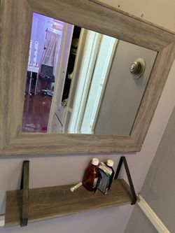 Mirror & Shelf