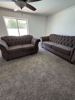 Two piece couch set