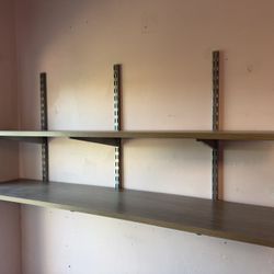 Shelves With Brackets And Track