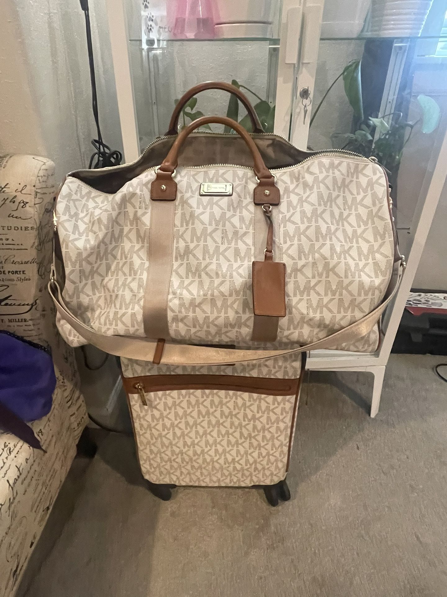 Michael Kors Suitcase And Duffel Bag