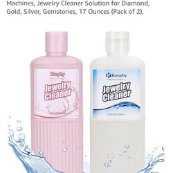 Jewelry cleaning solution for ultrasonic cleaner, 2 pack, new