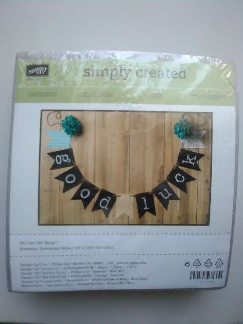 Stampin’ Up chalkboard banner kit