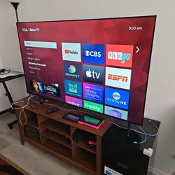 65" TCL Roku Smart TV Built-in 