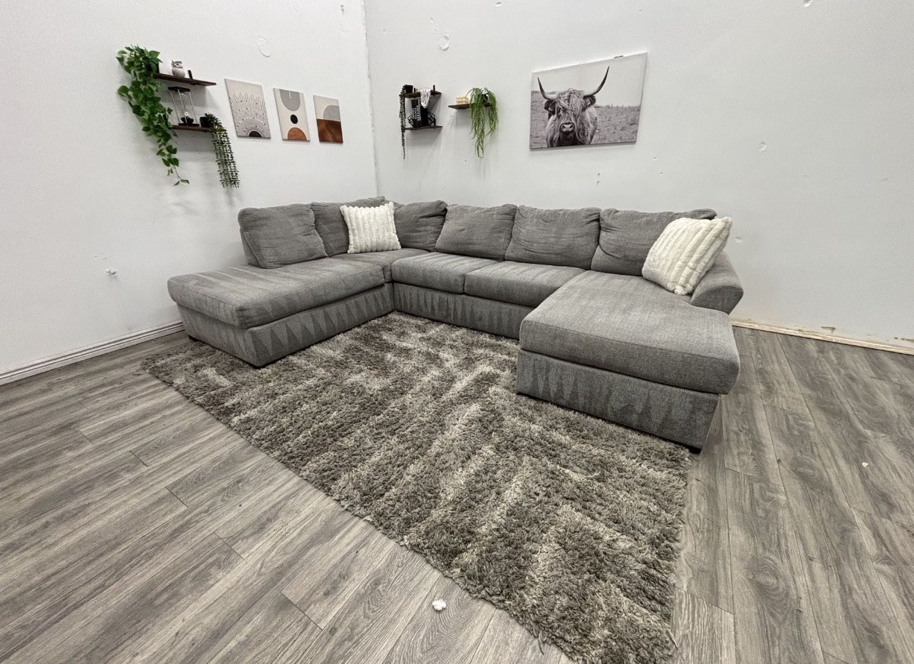 Gray Sectional Couch - Free Delivery