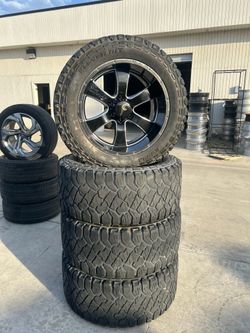 20x10 BLACK MILLED WHEELS