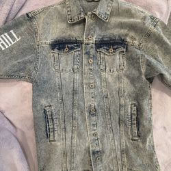 Lauryn Hill Denim Jacket Custom Medium Distressed And Oversized