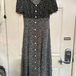 Vintage Molly Malloy Floral Pattern Dress Size 12