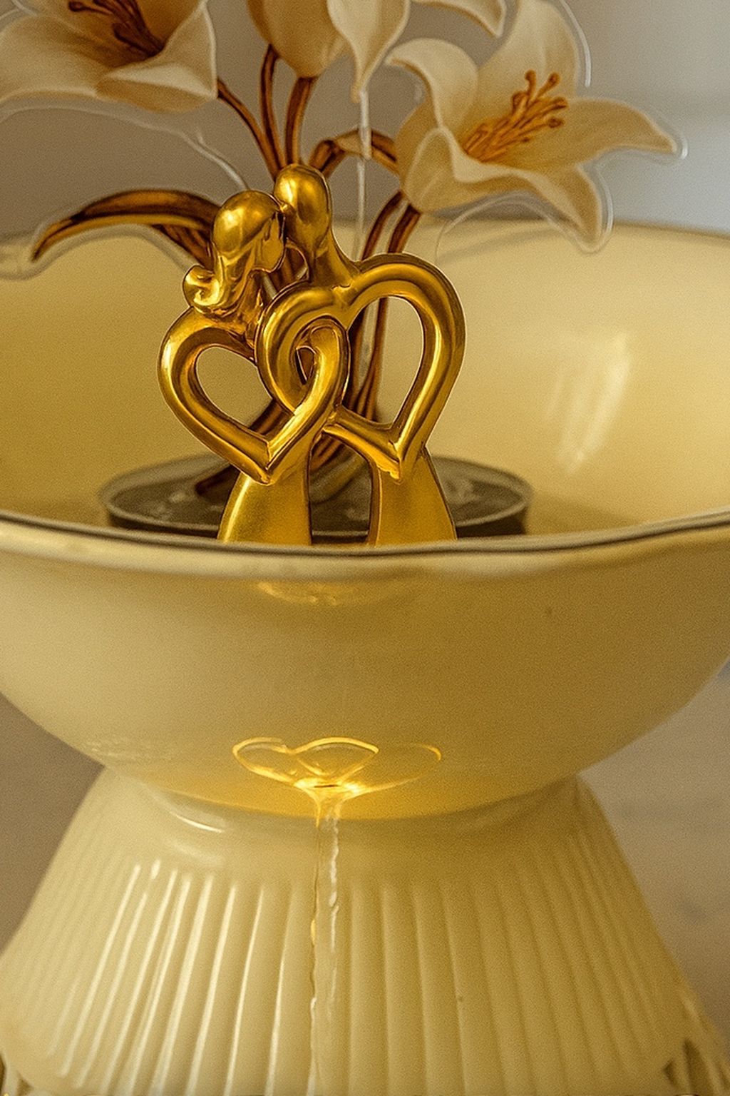 “Sacred Union” One Of A kind Table Top Fountain