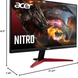 HD Acer Nitro Gaming/Computer Monitor 24 Inch