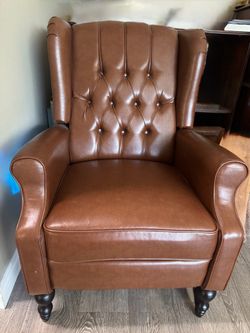 Two Leather chairs(a pair)