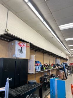 56 liner feet x9 H Wall shelving