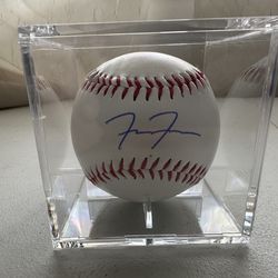 FREDDIE FREEMAN SIGNED BASEBALL IN CUBE AUTOGRAPHED W/COA (Dodgers, Braves) 802