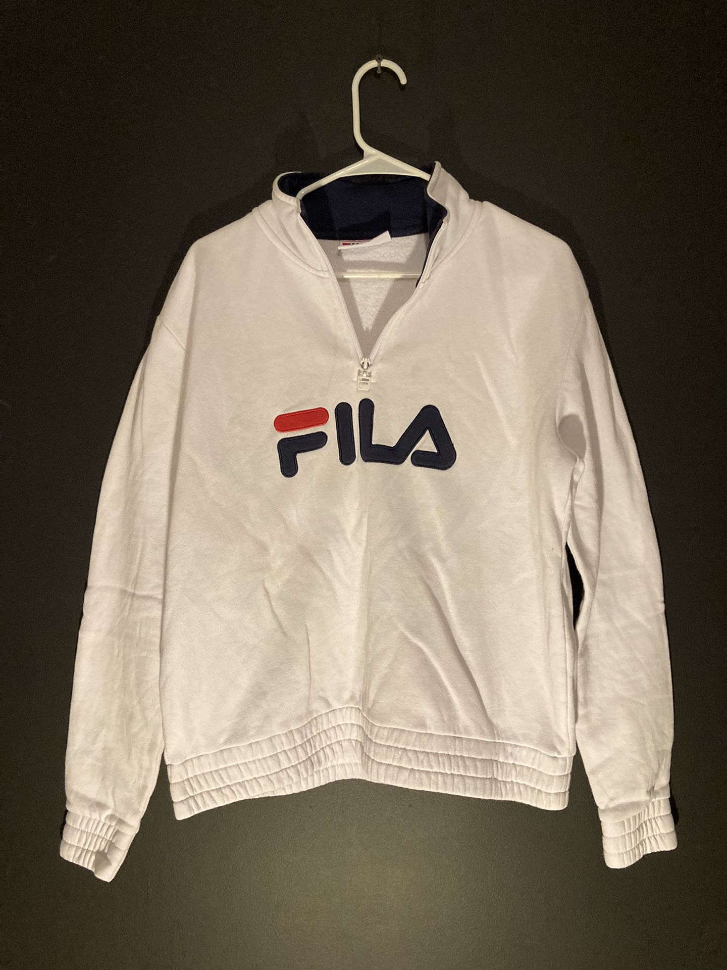 Vintage 90’s FILA Quarter Zip Sweatshirt Thick Material Mens Large