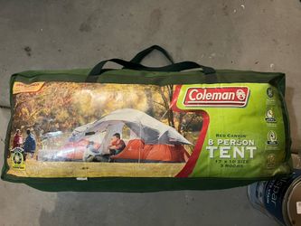 Coleman Red Canyon 8-Person Tent — 17’x10’, 3 Rooms