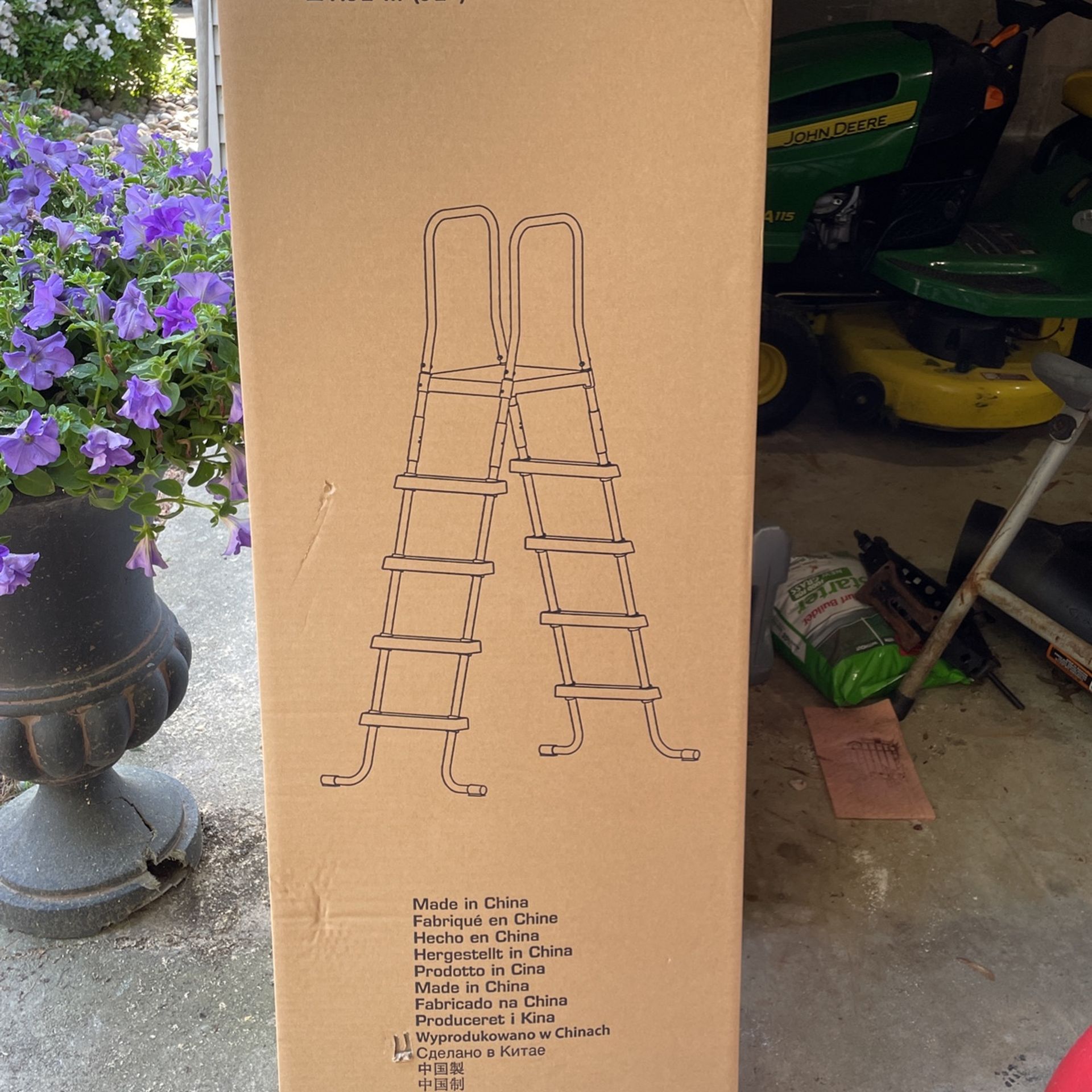Intex 52 Inch Platform Top Above Ground Pool Ladder
