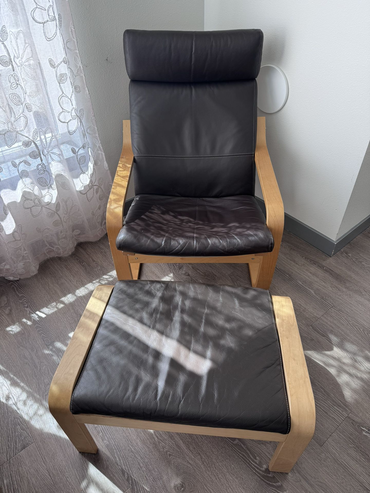 IKEA Chair with Ottoman 