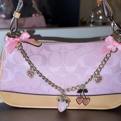 Coach Signature Pink Demi Shoulder Bag