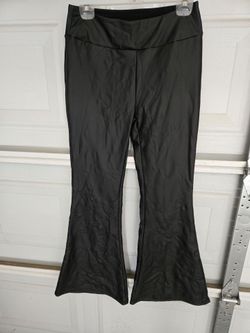 Black Flare Leg Stretch Pants