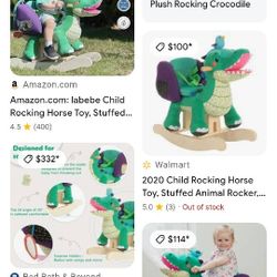 Plush Rocking Crocodile 