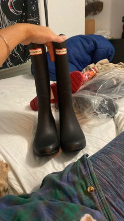 Hunter Black Size 8 Women’s Rain Boots