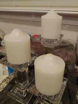 Beautiful brand new Crystal candle holders for sale!!