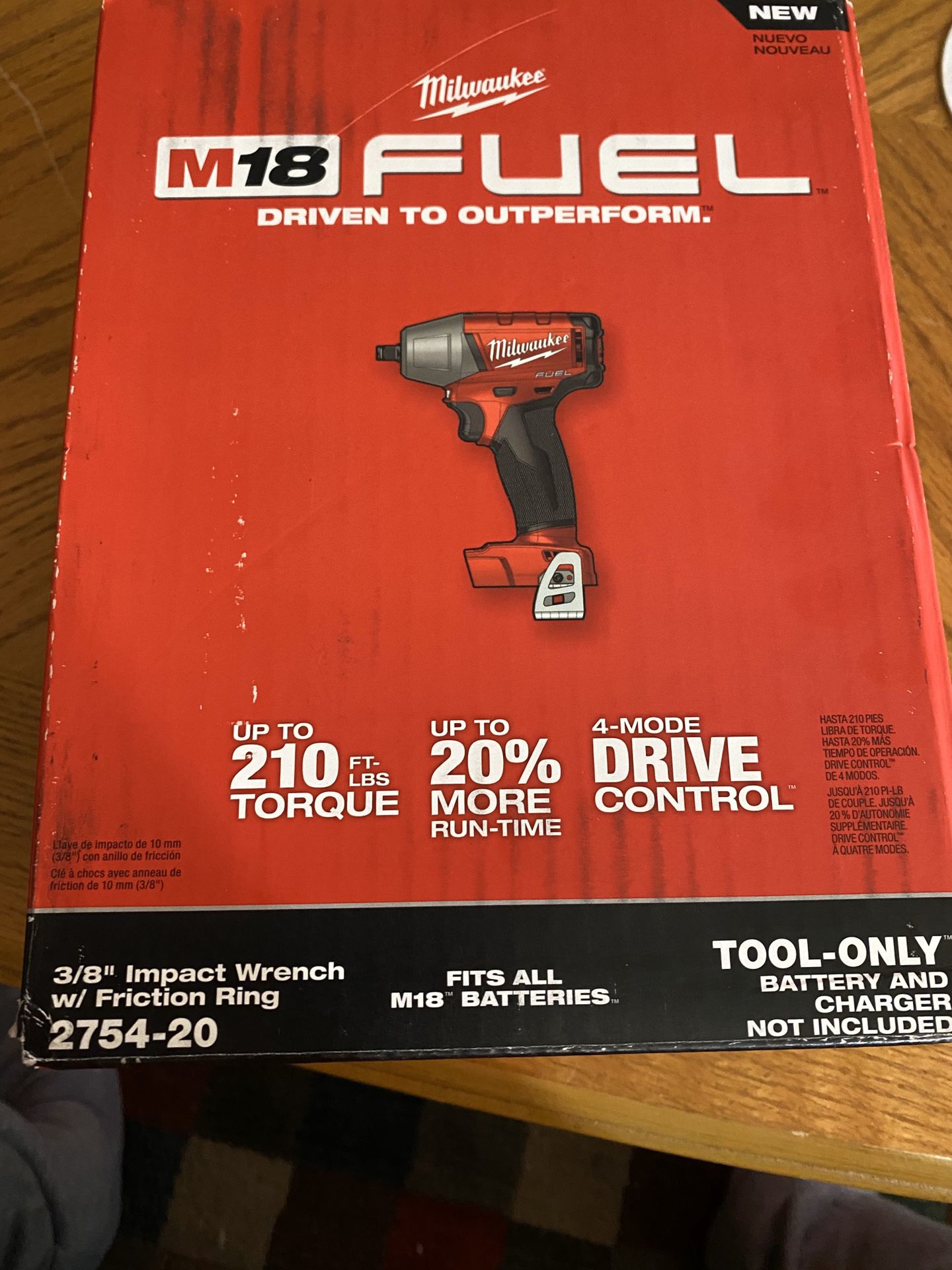 Milwaukee M18 FUEL 3/8 in. Compact Impact Wrench with Friction Ring (Tool-Only) New