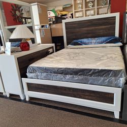 Lisbon... Queen Bed Dresser And Mirror 