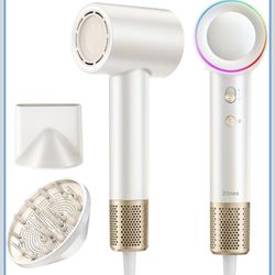 High-Speed Hair Dryer, 160,000 RPM Brushless Motor for Ultra-Fast Drying,500M Ionic Negative for Frizz Reduce, Low Noise Thermo-Control Blow Dryer wit