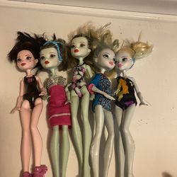 Monster High Dolls Set Of 5