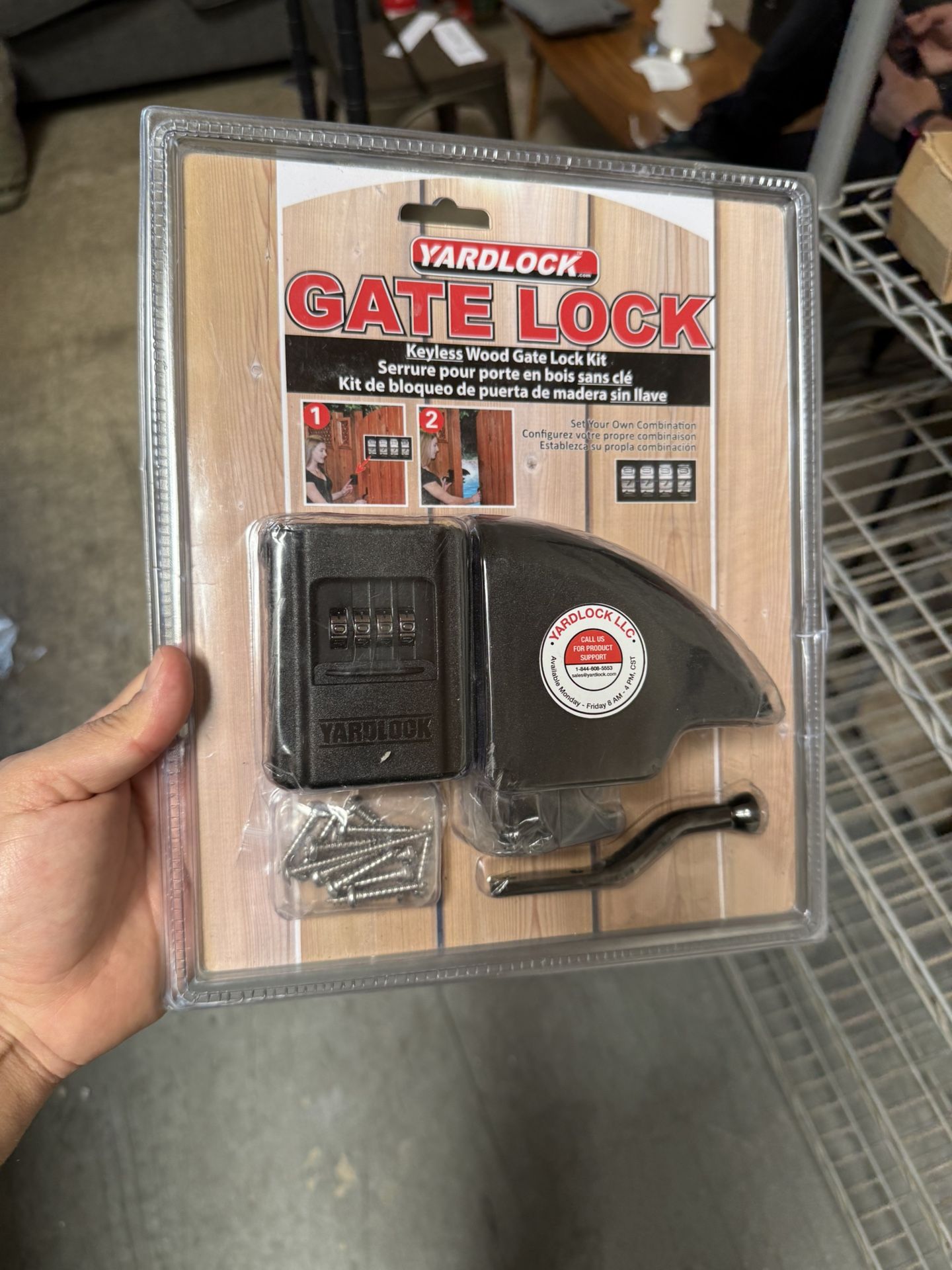 Yardlock Keyless Gate Lock – Secure Combo Lock for Wood Fences (NEW)