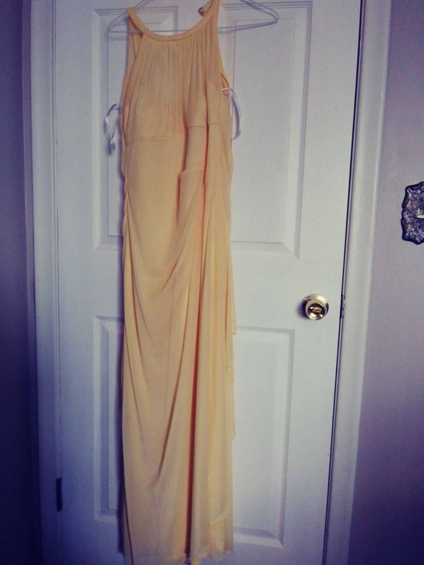 Long Yellow Dress For Any Occasion.