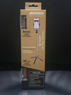 Triumph Brass Training System 9mm & .40 Laser Dry Fire Cartridge Set w/ Quad Pod App! New Sealed!
