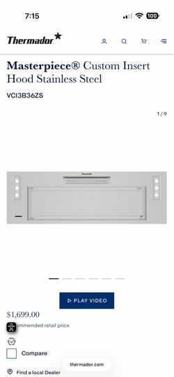 Thermador Fume Hood