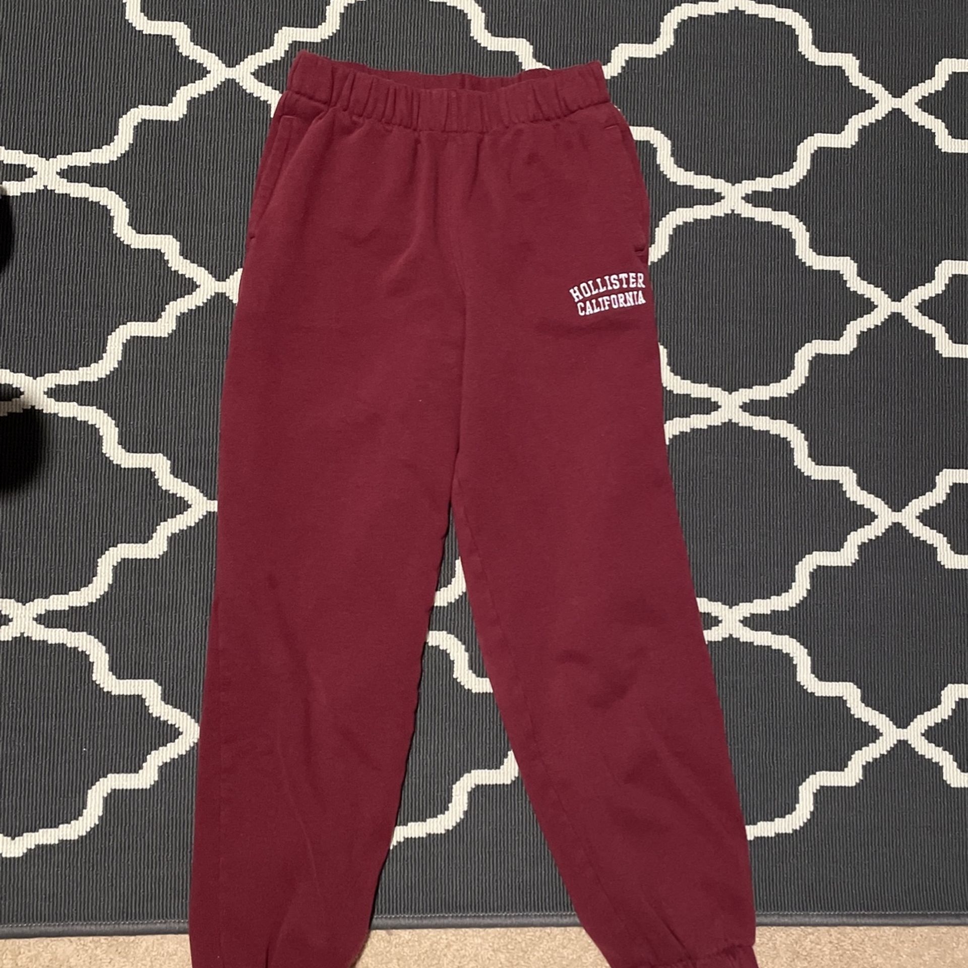 Hollister Maroon Sweatpants