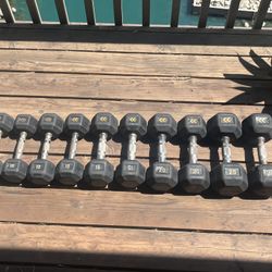 Full Dumbbell Set (10–25lb Pairs) – Perfect for Summer Gains!