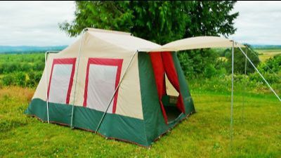 Six person TENT COLEMAN CABIN 2 ROOM NON CANVAS 13' X 9' SPORTS