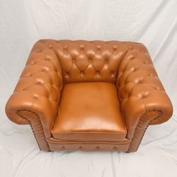 CHESTERFIELD LEATHER CARMELLO ARMCHAIR- BRAND NEW NEVER USED!!