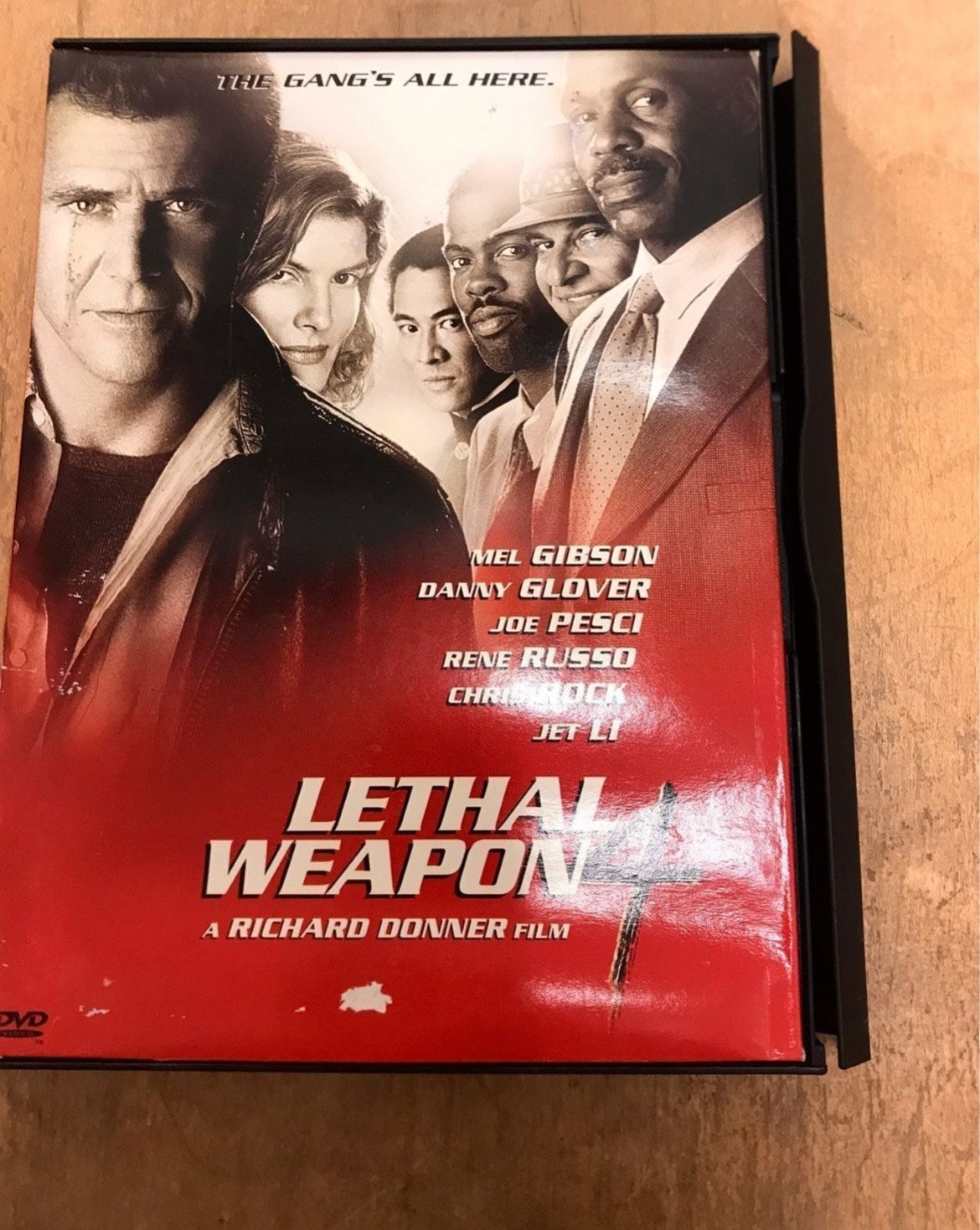 Lethal Weapon 4 (DVD, 1998) Mel Gibson Danny Glover Jet Li Chris Rock