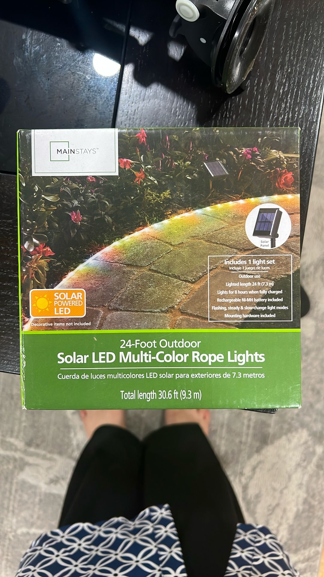 24 Foot Solar Multi Color Led Lights Outdoor